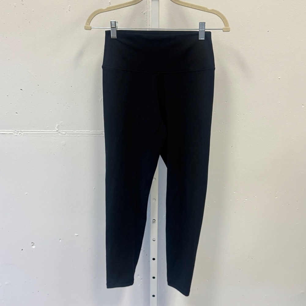 Yunoga Women's Black High Waisted Yoga Leggings Size M Athletic‎ 7/8 Athleisure